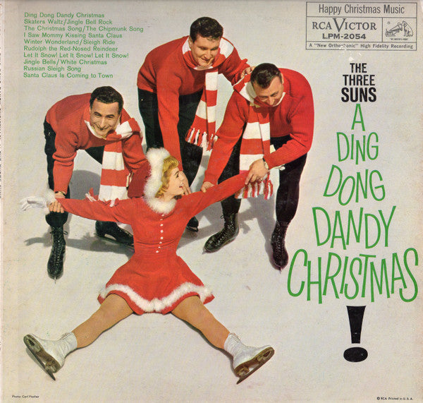 The Three Suns : A Ding Dong Dandy Christmas  (LP, Album, Mono, Roc)