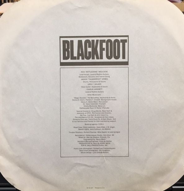 Blackfoot (3) : Marauder (LP, Album, Club, RCA)
