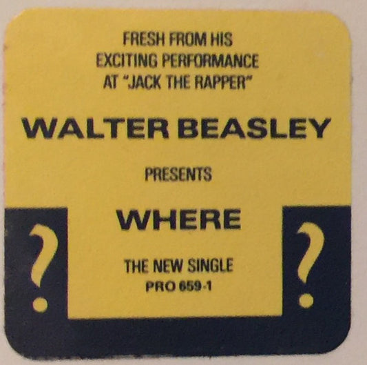 Walter Beasley : Where (12", Single, Promo)