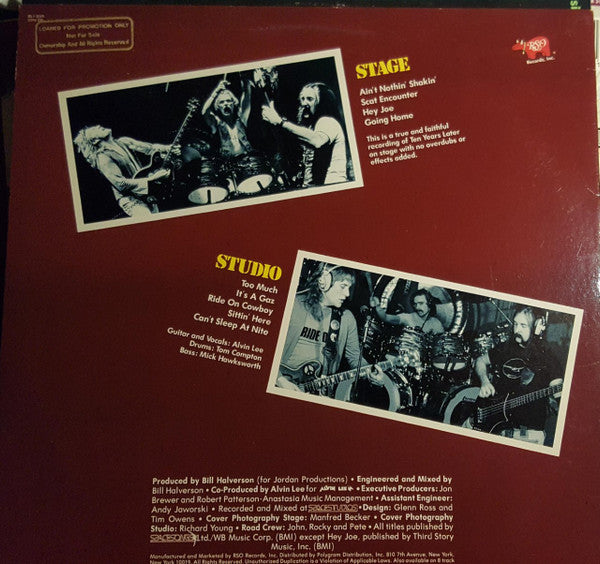 Alvin Lee & Ten Years Later : Ride On (LP, Album, Promo, 73 )