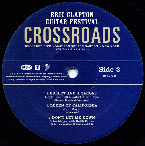 Eric Clapton : Crossroads Guitar Festival 2013 (Vinyl, VG+)