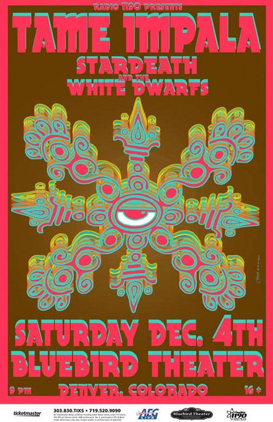 Tame Impala Denver 2010 Poster 11" x 17"