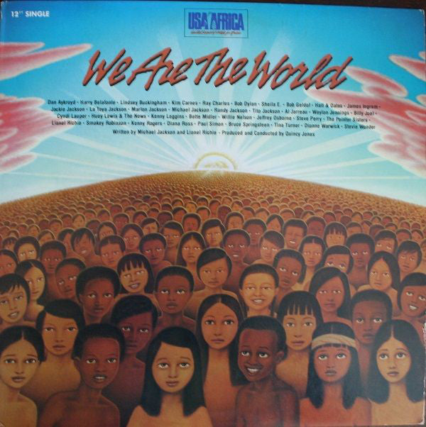 USA For Africa : We Are The World (12", Single, Pit)