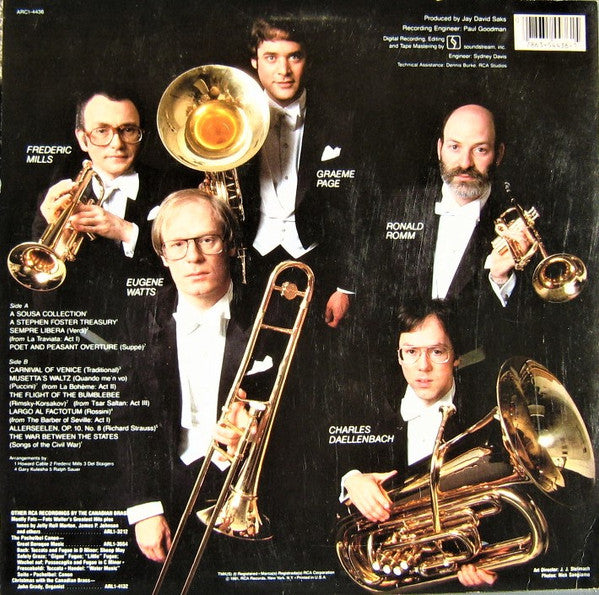 The Canadian Brass : The Village Band  A Nostalgic Recollection By The Canadian Brass  (LP, Album, RE)