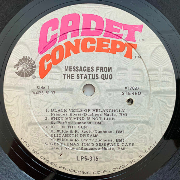 The Status Quo* : Messages From The Status Quo (LP, Album, Ind)