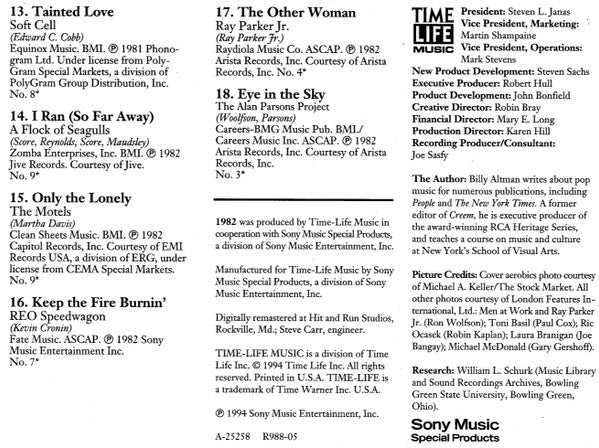 Various : Sounds Of The Eighties 1982 (CD, Comp)