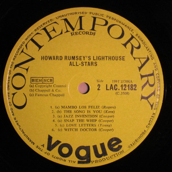 Howard Rumsey's Lighthouse All-Stars : Volume Three (LP, Album, Mono)