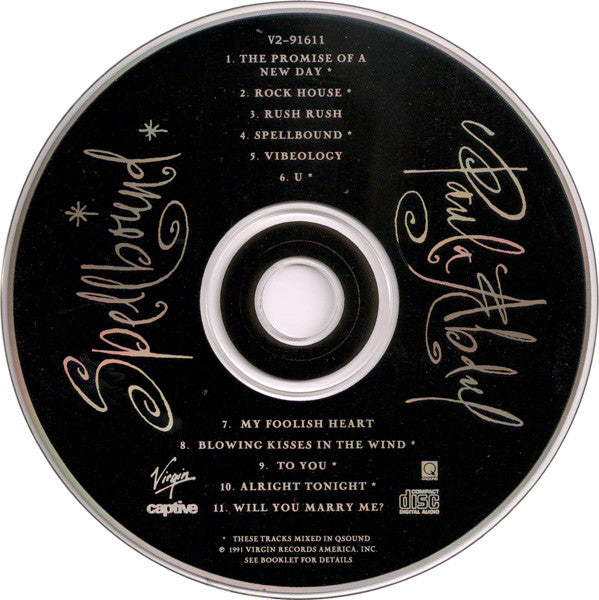 Paula Abdul : Spellbound (CD, Album, Club)