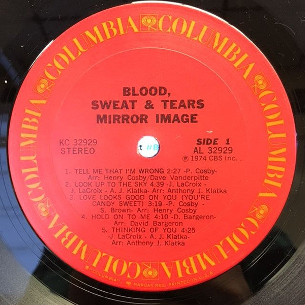 Blood, Sweat & Tears* : Mirror Image (LP, Album)