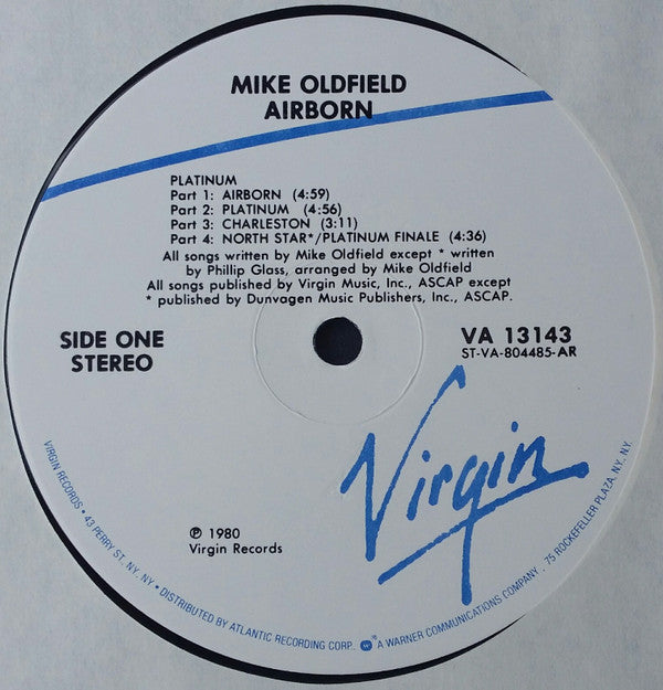 Mike Oldfield : Airborn (2xLP, Album, All)