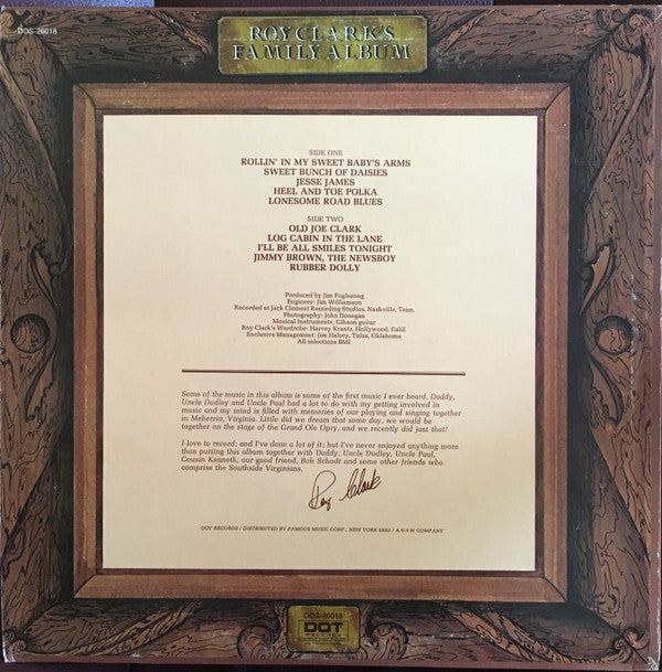 Roy Clark : Roy Clark's Family Album (LP, Album, Ter)