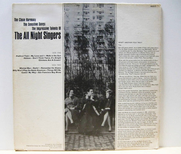 The All-Night Singers : The All Night Singers (LP, Album, Mono)