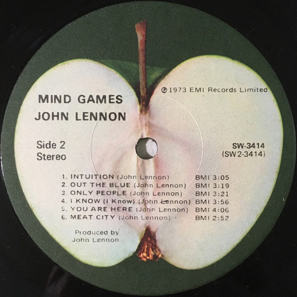 John Lennon : Mind Games (LP, Album, Jac)