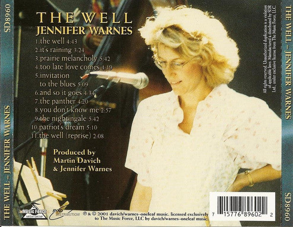 Jennifer Warnes : The Well (CD, Album)