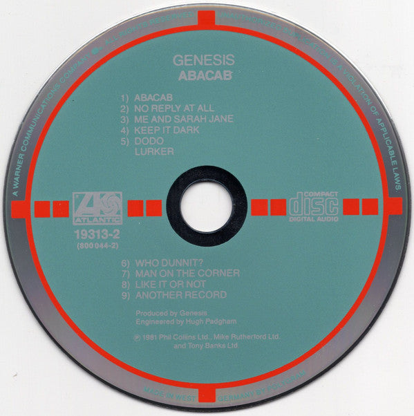 Genesis : Abacab (CD, Album, RE, Tar)