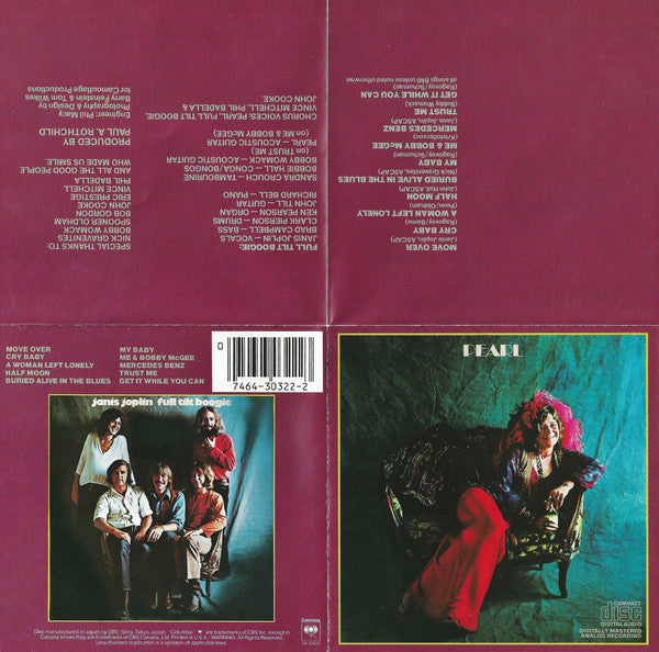 Janis Joplin : Pearl (CD, Album, RE, RP)