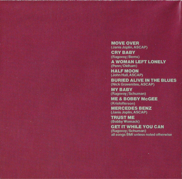 Janis Joplin : Pearl (CD, Album, RE, RP)