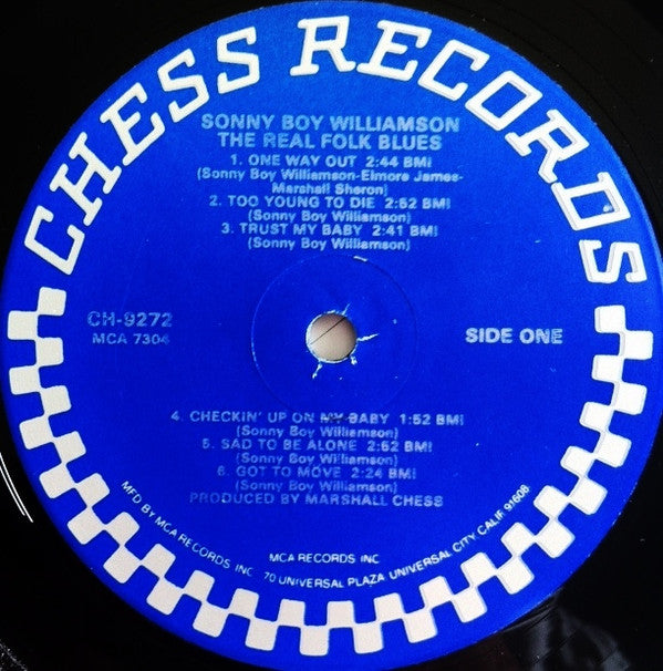 Sonny Boy Williamson (2) : The Real Folk Blues (LP, Album, RE, Glo)
