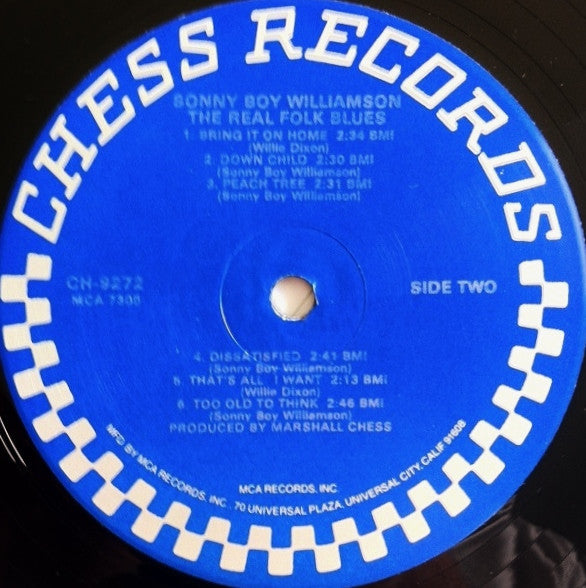 Sonny Boy Williamson (2) : The Real Folk Blues (LP, Album, RE, Glo)