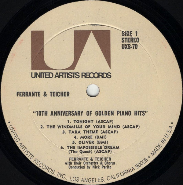 Ferrante & Teicher : 10th Anniversary Of Golden Piano Hits (2xLP, Comp)
