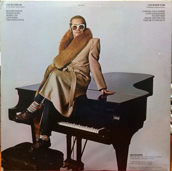 Elton John : Here And There (LP, Album, Pin)