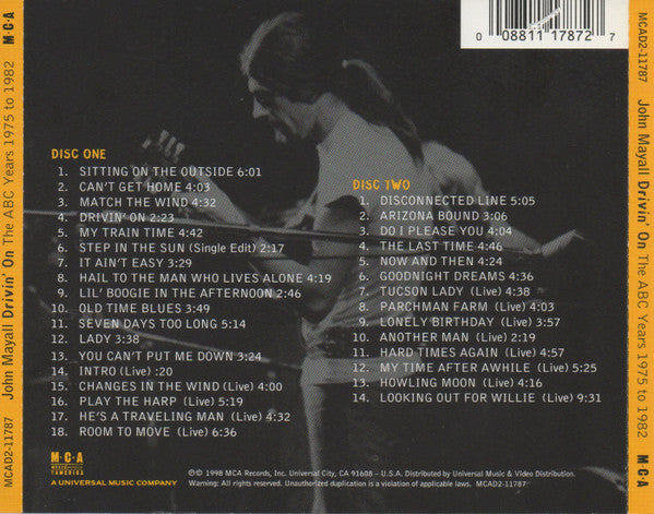 John Mayall : Drivin' On (The ABC Years 1975 To 1982) (2xCD, Comp)