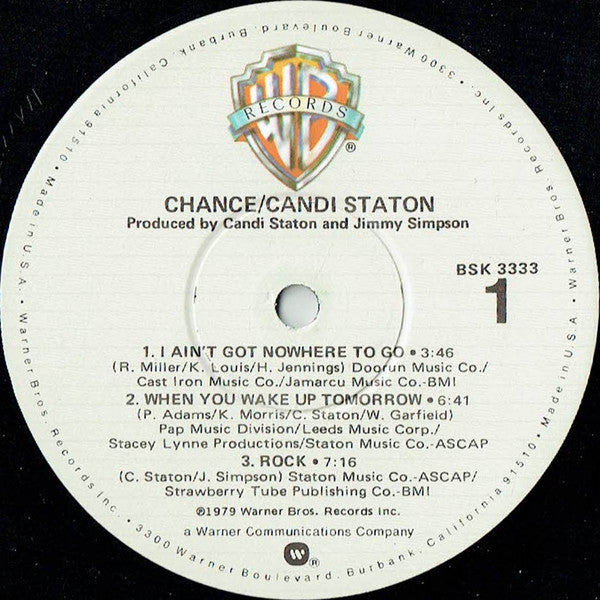 Candi Staton : Chance (LP, Album, Win)