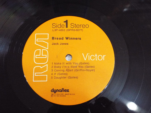 Jack Jones : Bread Winners (LP, Album)