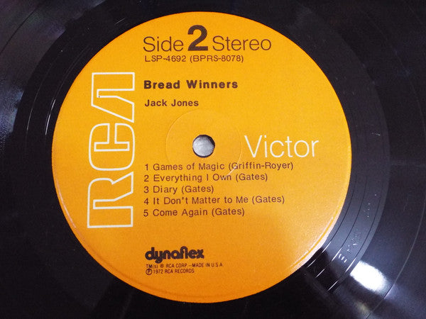 Jack Jones : Bread Winners (LP, Album)