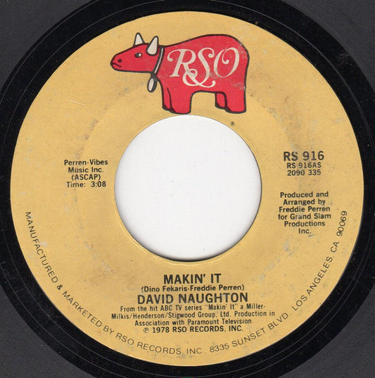 David Naughton : Makin' It  (7", Styrene, PRC)