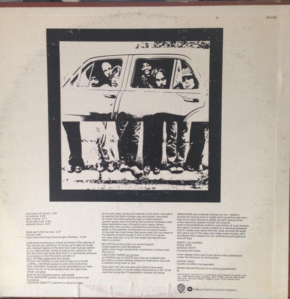 Little Feat : Feats Don't Fail Me Now (LP, Album, RE, Gol)