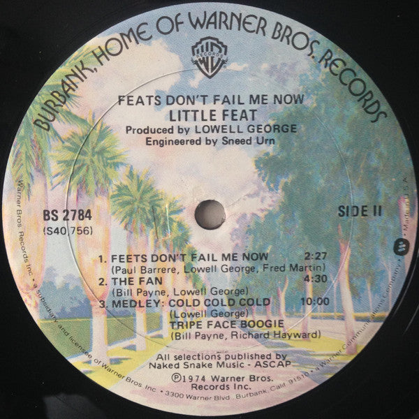 Little Feat : Feats Don't Fail Me Now (LP, Album, RE, Gol)