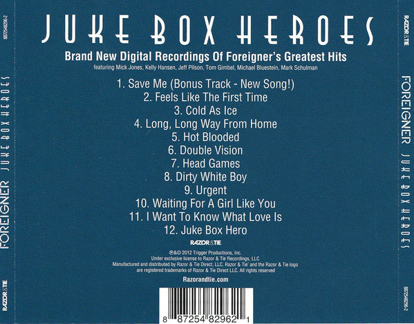 Foreigner : Juke Box Heroes (CD, Comp, RE)