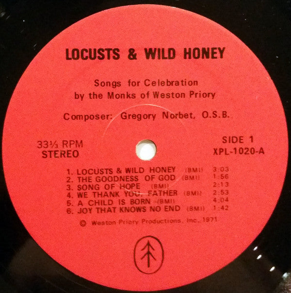 The Monks Of Weston Priory : Locusts And Wild Honey (LP, Album)