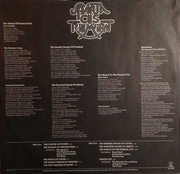 Triumvirat : Spartacus (LP, Album, Jac)