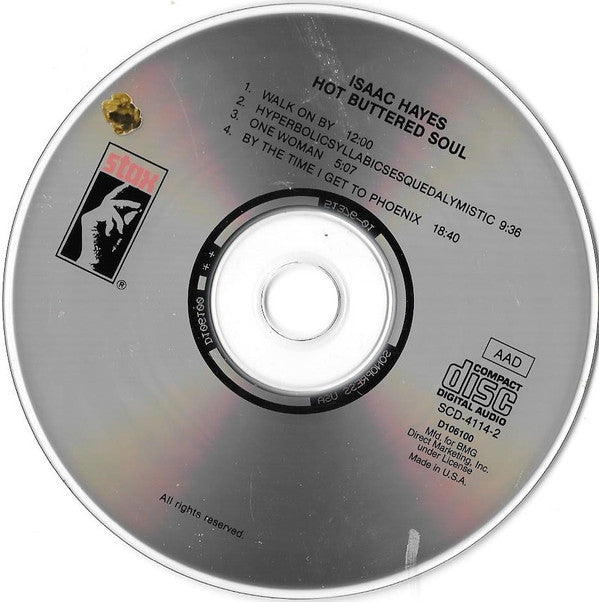 Isaac Hayes : Hot Buttered Soul (CD, Album, Club, RE)