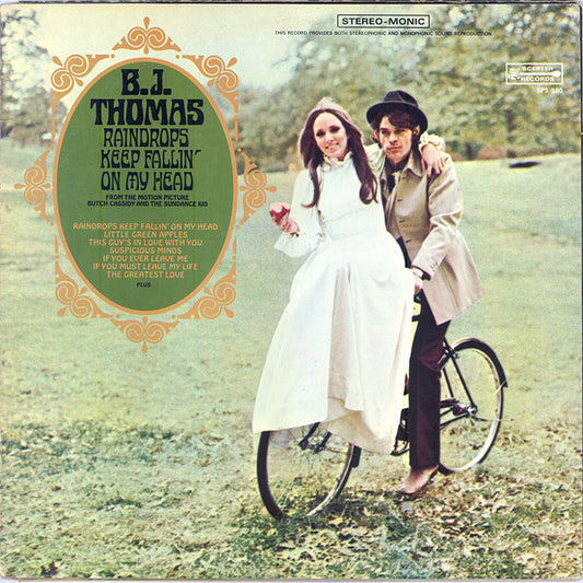 B.J. Thomas : Raindrops Keep Fallin' On My Head (LP, Album, Pit)