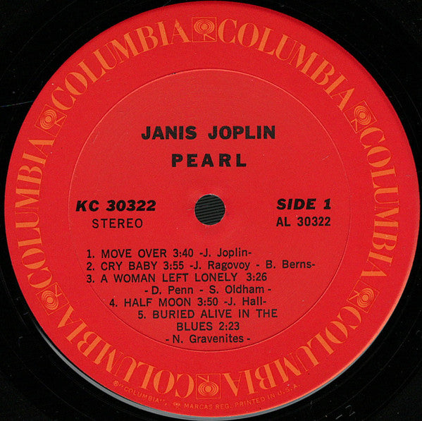 Janis Joplin : Pearl (LP, Album, Pit)