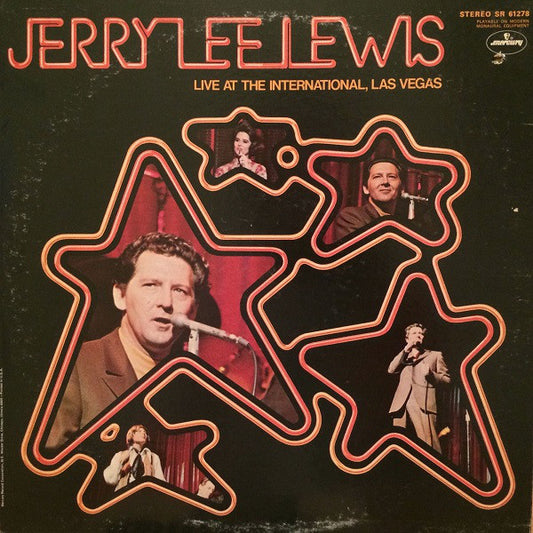 Jerry Lee Lewis : Live At The International, Las Vegas (LP, Album, PRC)