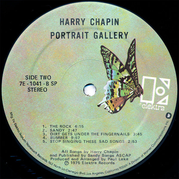 Harry Chapin : Portrait Gallery (LP, Album, RE, Spe)