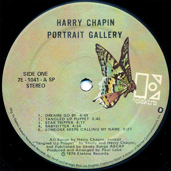 Harry Chapin : Portrait Gallery (LP, Album, RE, Spe)