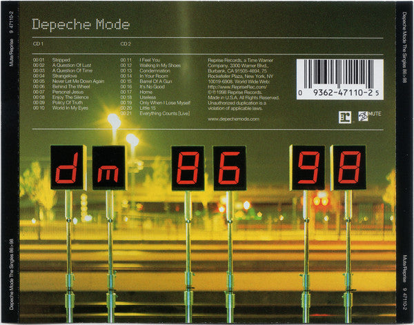 Depeche Mode : The Singles 86>98 (2xCD, Comp, RE, RM)