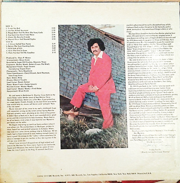 Freddy Fender (2) : Before The Next Teardrop Falls (LP, Album, Ter)