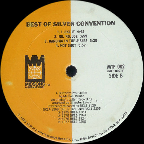 Silver Convention : Best Of Silver Convention (2xLP, Comp, Gat)