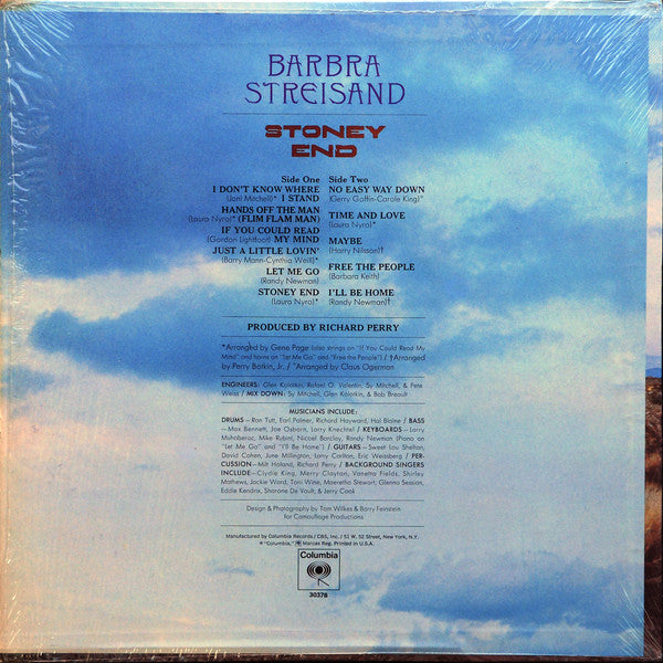 Barbra Streisand : Stoney End (LP, Album, RE, Ter)