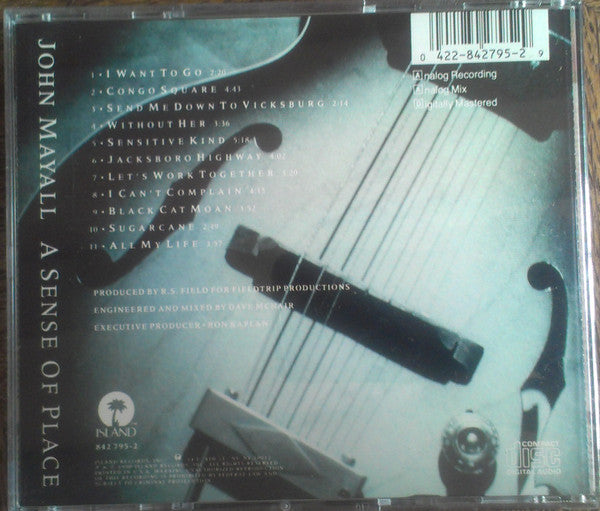 John Mayall Featuring The Bluesbreakers* : A Sense Of Place (CD, Album)