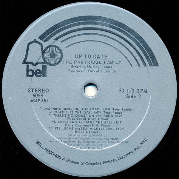 The Partridge Family Starring Shirley Jones (2) Featuring David Cassidy : Up To Date (LP, Album, Phi)