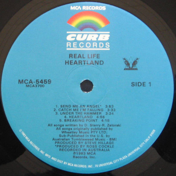 Real Life : Heartland (LP, Album, Glo)