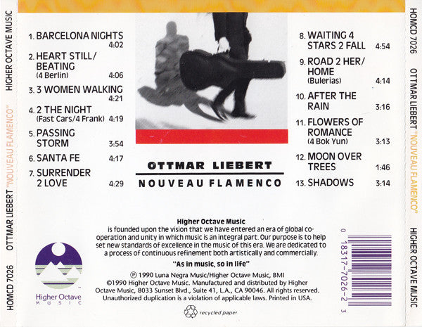 Ottmar Liebert : Nouveau Flamenco (CD, Album, RP)