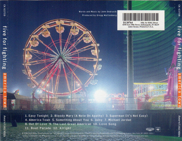 Five For Fighting : America Town (CD, Album, Club, Pit)